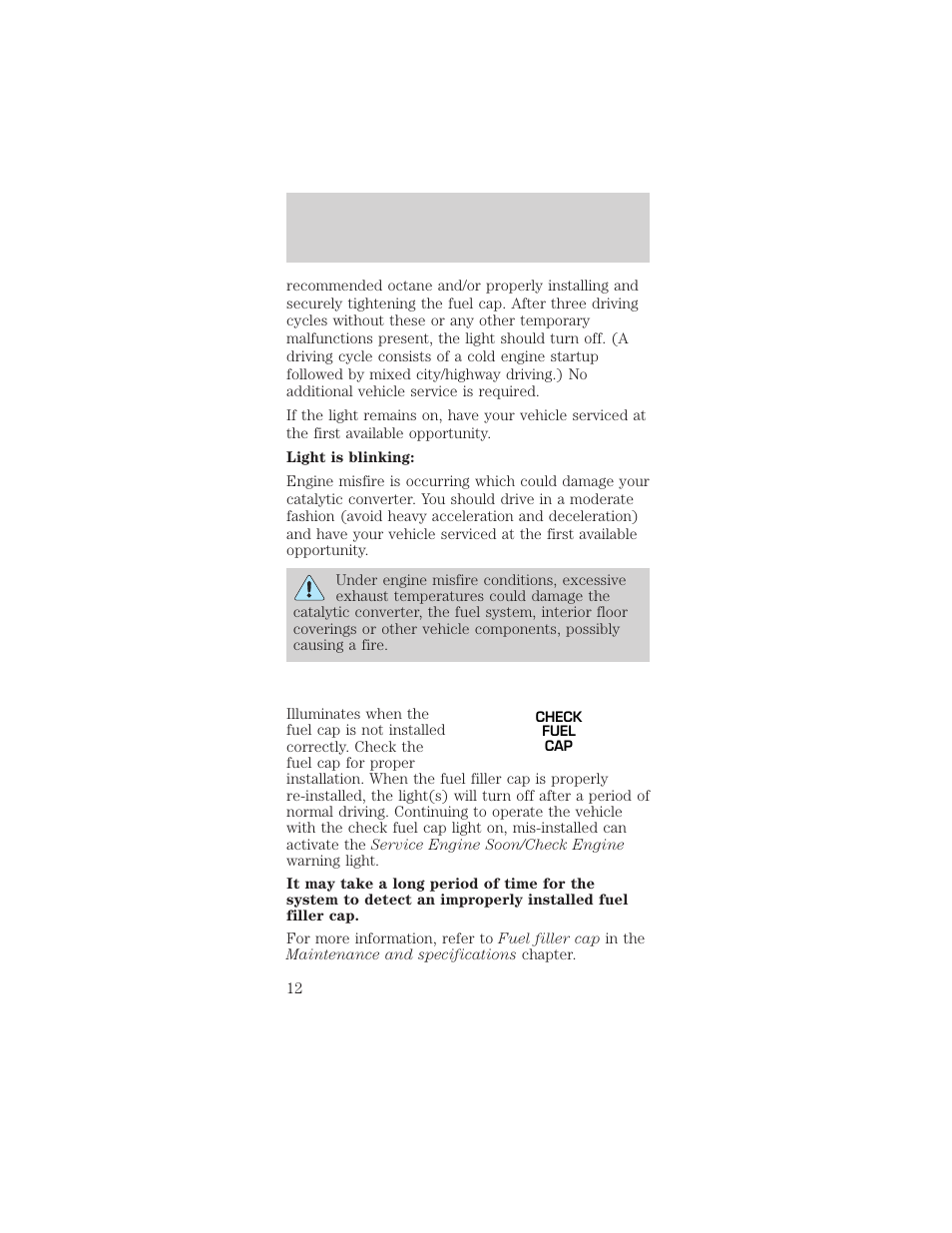 Instrument cluster | FORD 2002 Mustang v.2 User Manual | Page 12 / 256