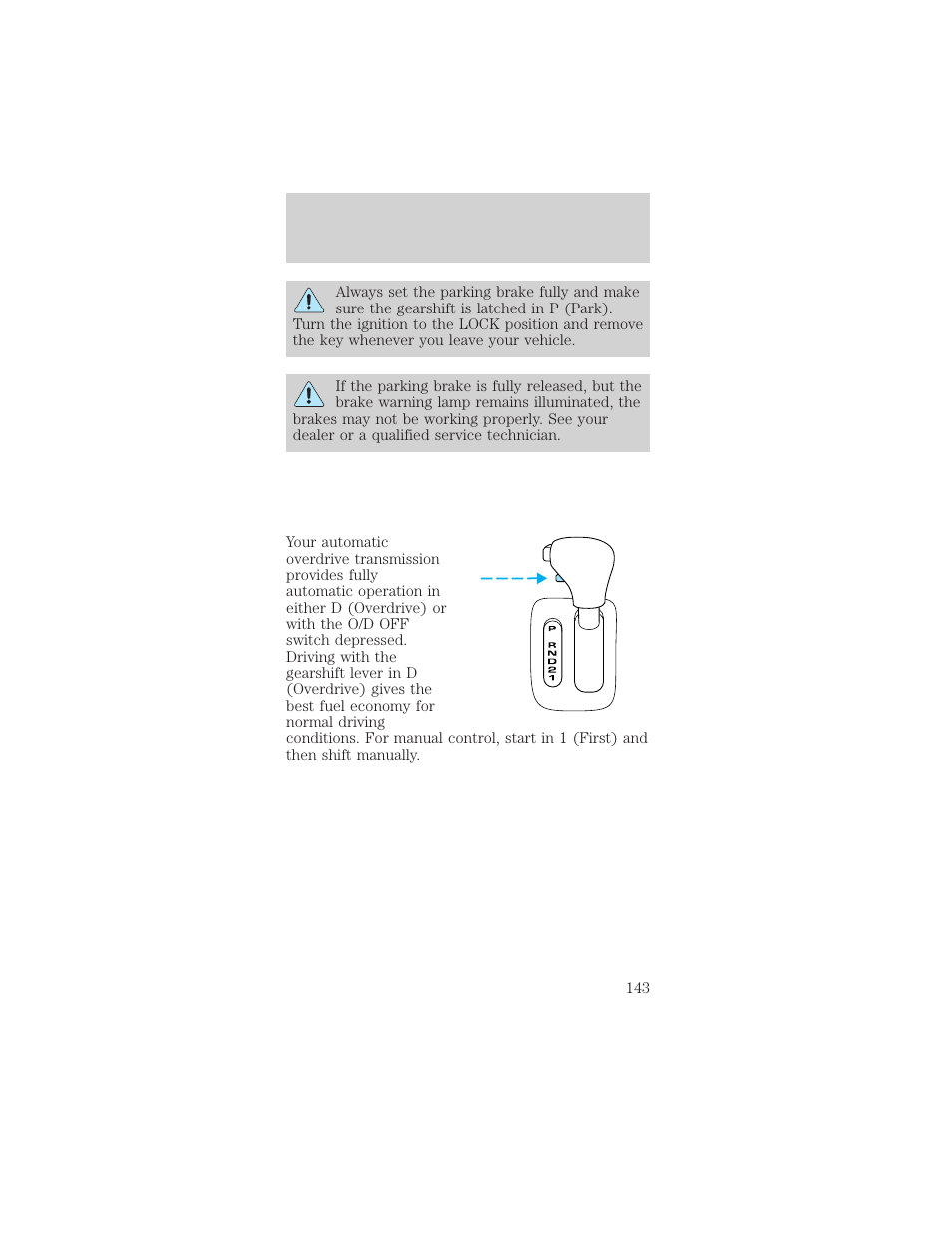 Driving | FORD 2002 Mustang v.2 User Manual | Page 143 / 256