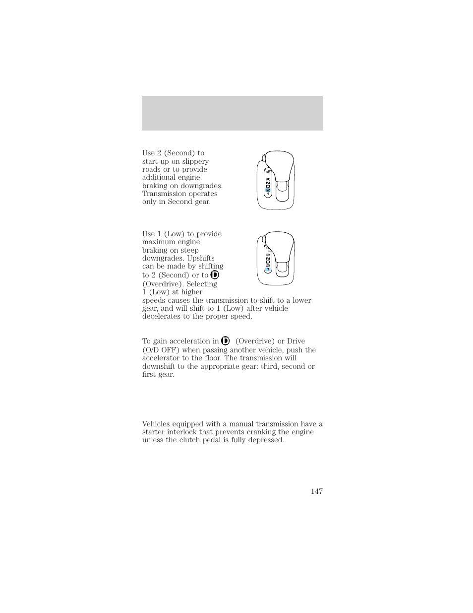 Driving | FORD 2002 Mustang v.2 User Manual | Page 147 / 256