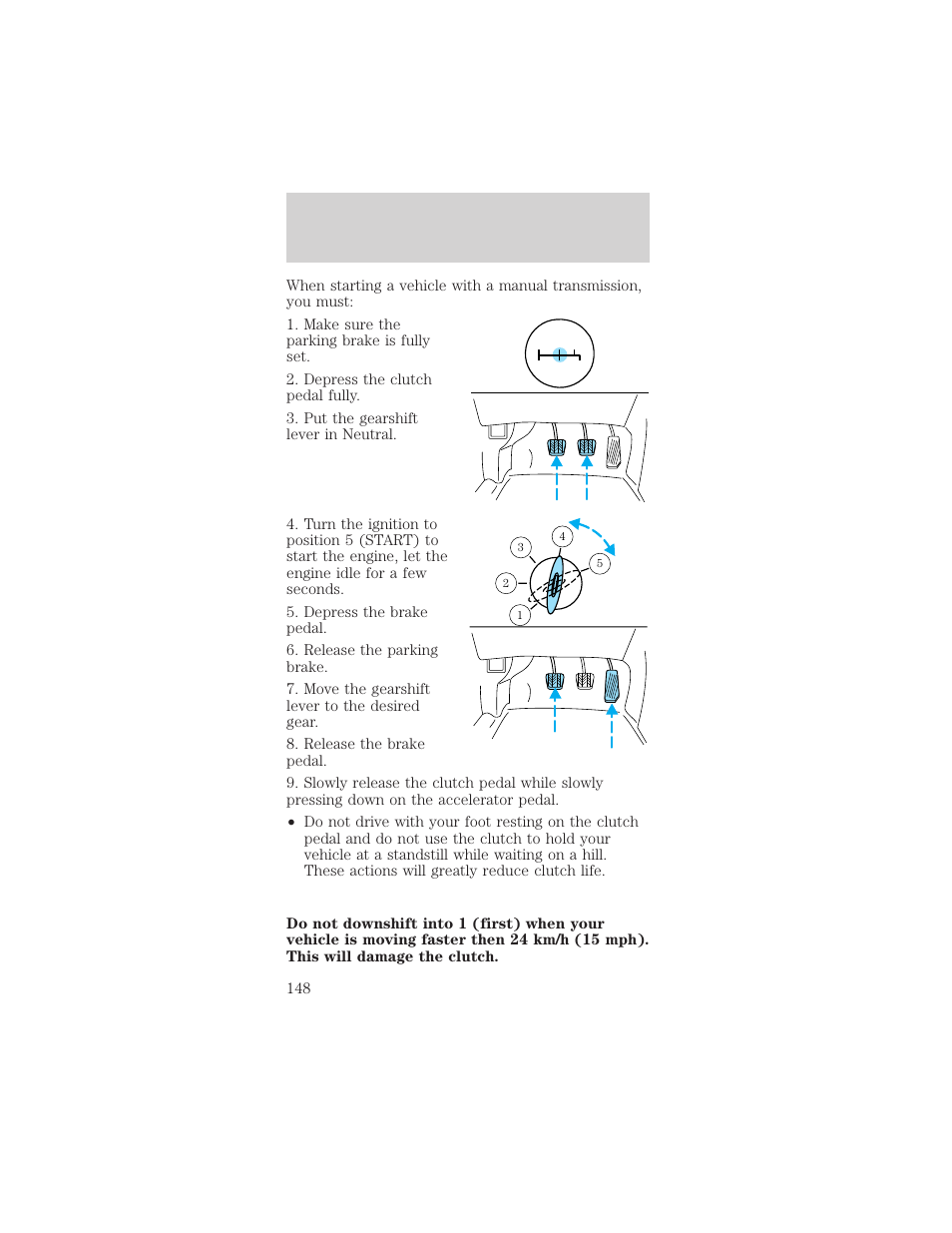 Driving | FORD 2002 Mustang v.2 User Manual | Page 148 / 256