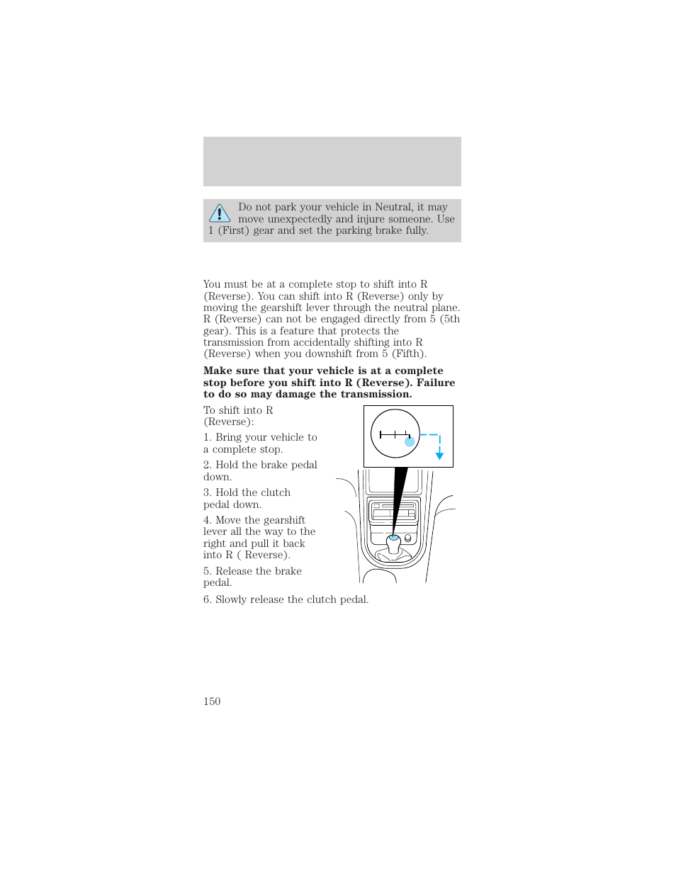 Driving | FORD 2002 Mustang v.2 User Manual | Page 150 / 256