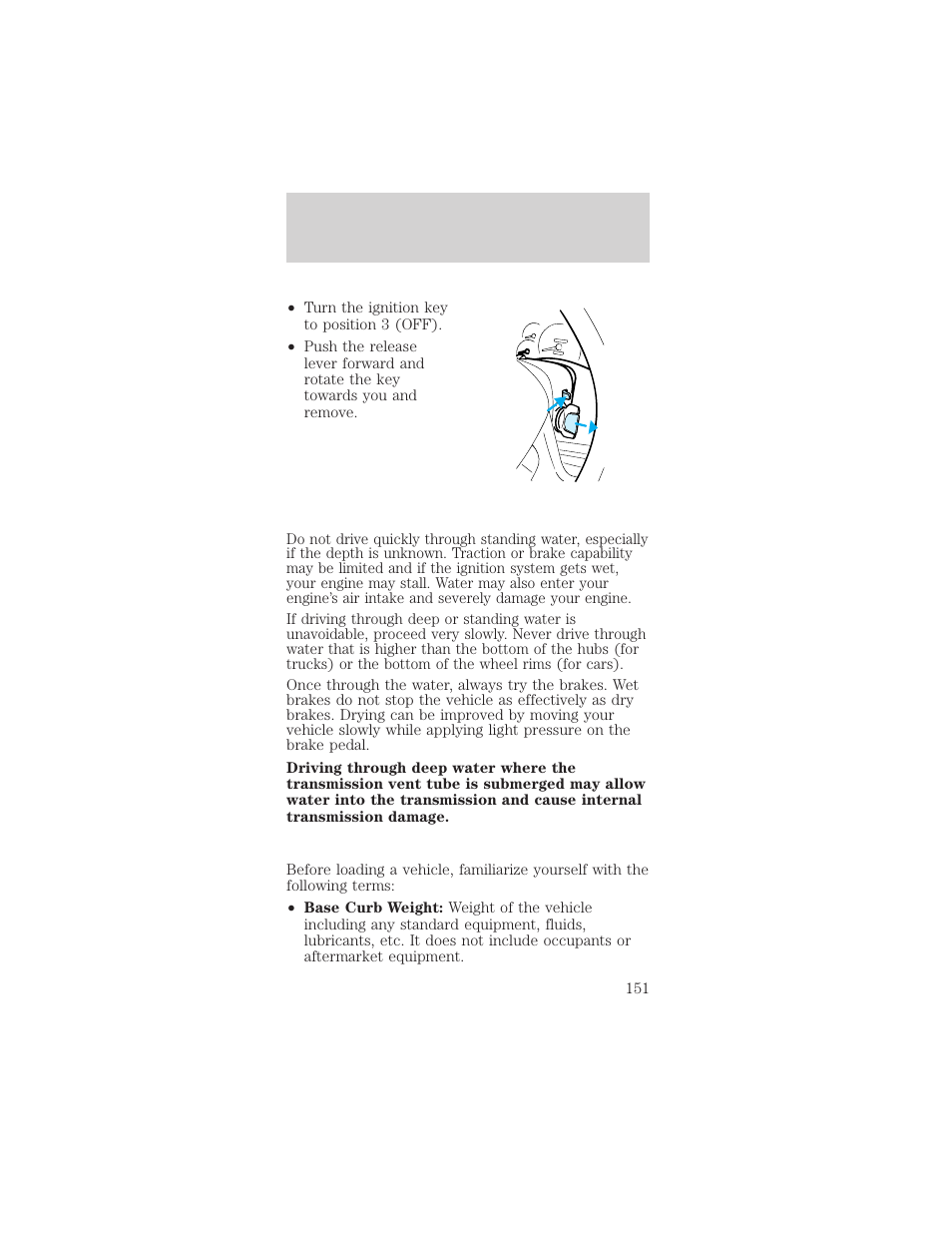 Driving | FORD 2002 Mustang v.2 User Manual | Page 151 / 256