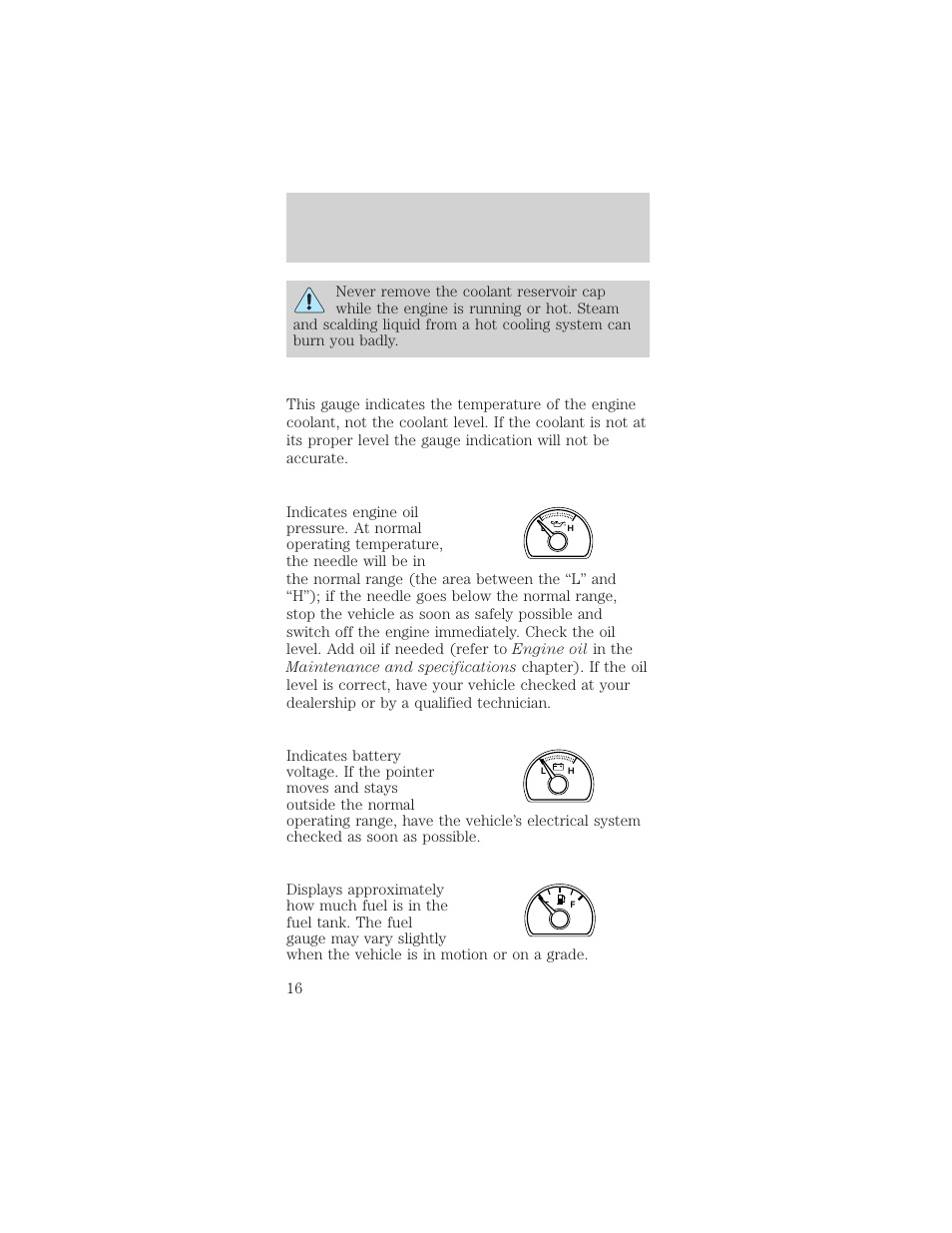 Instrument cluster | FORD 2002 Mustang v.2 User Manual | Page 16 / 256