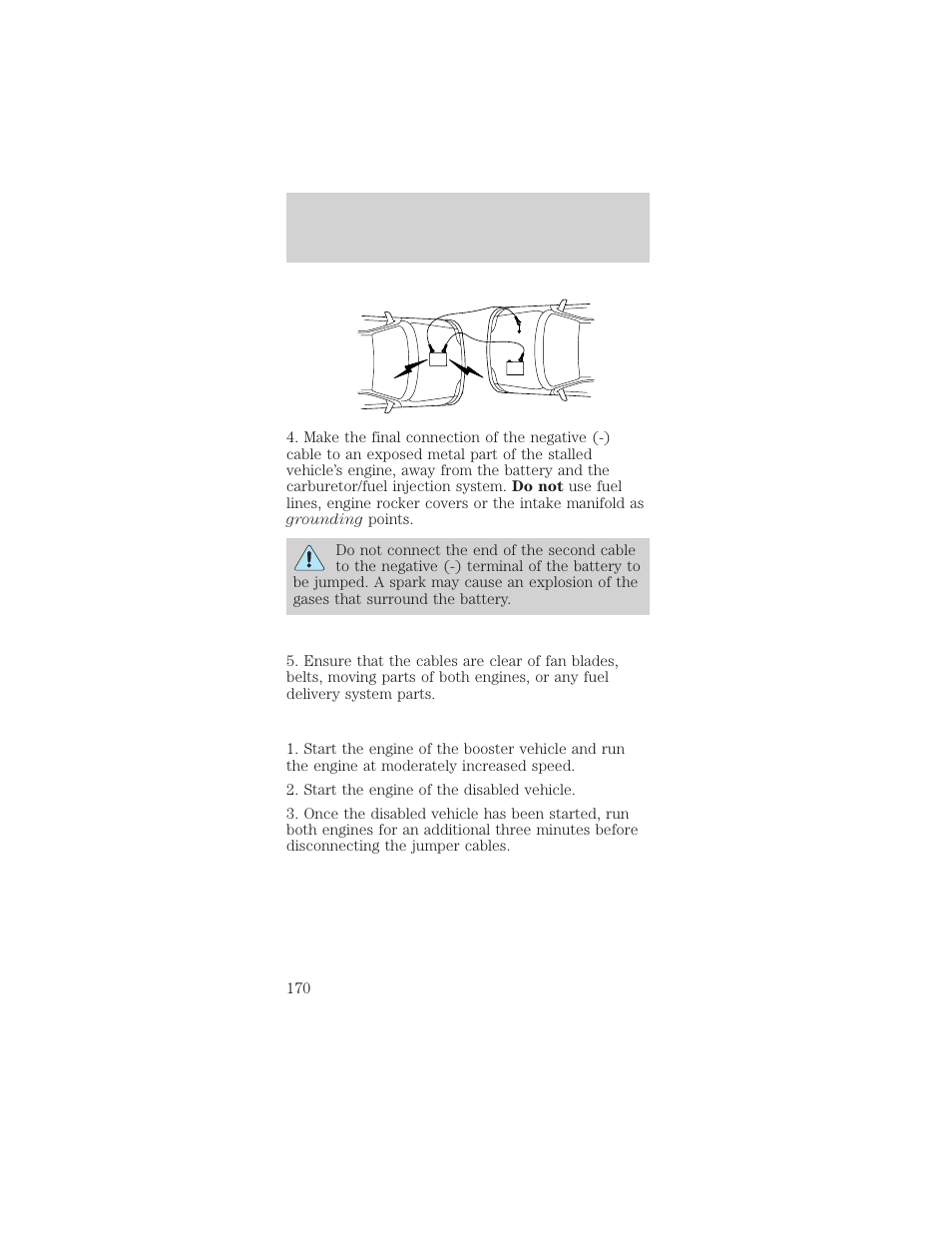 Roadside emergencies | FORD 2002 Mustang v.2 User Manual | Page 170 / 256