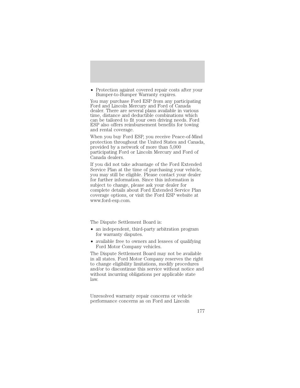 Customer assistance | FORD 2002 Mustang v.2 User Manual | Page 177 / 256