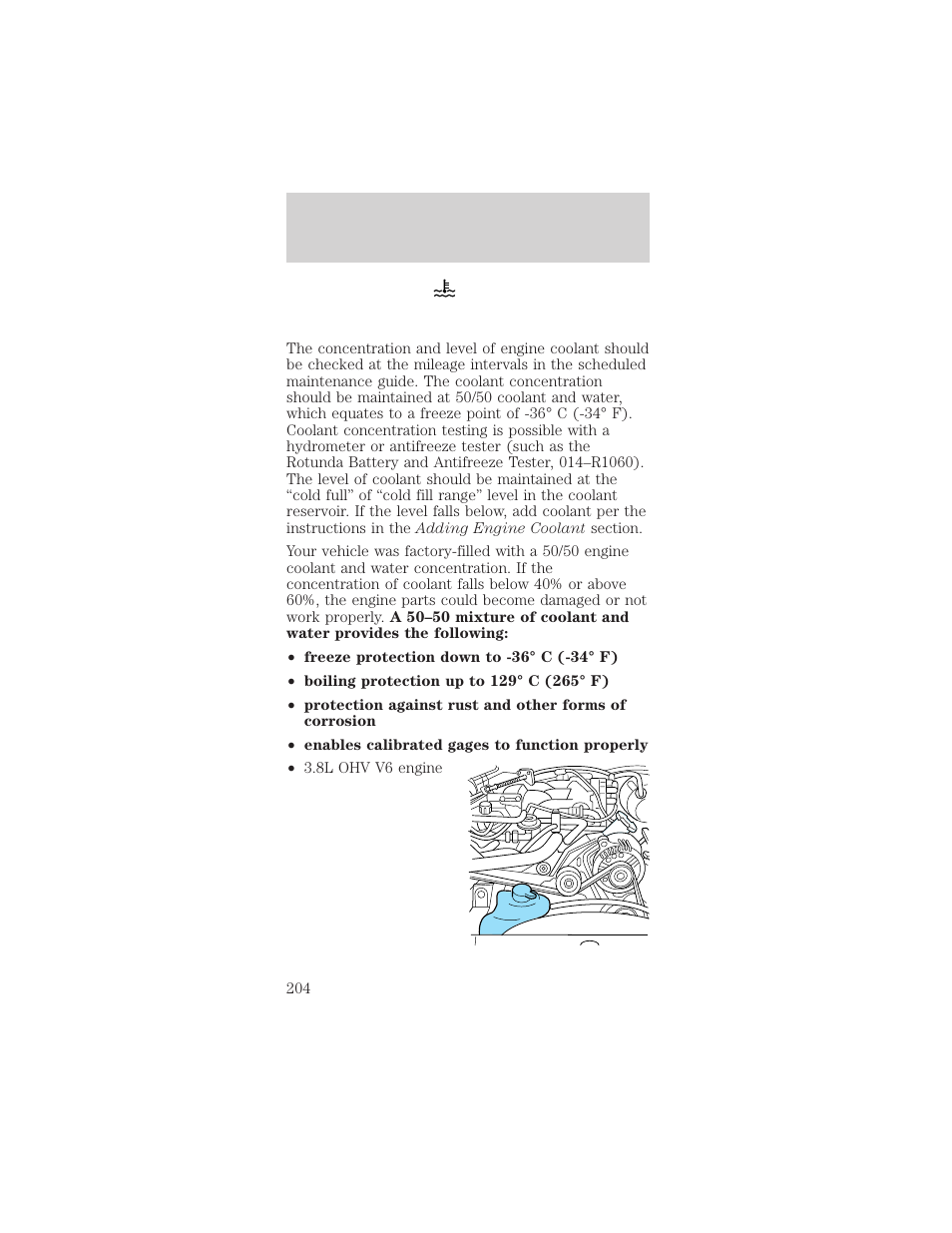 Maintenance and specifications | FORD 2002 Mustang v.2 User Manual | Page 204 / 256