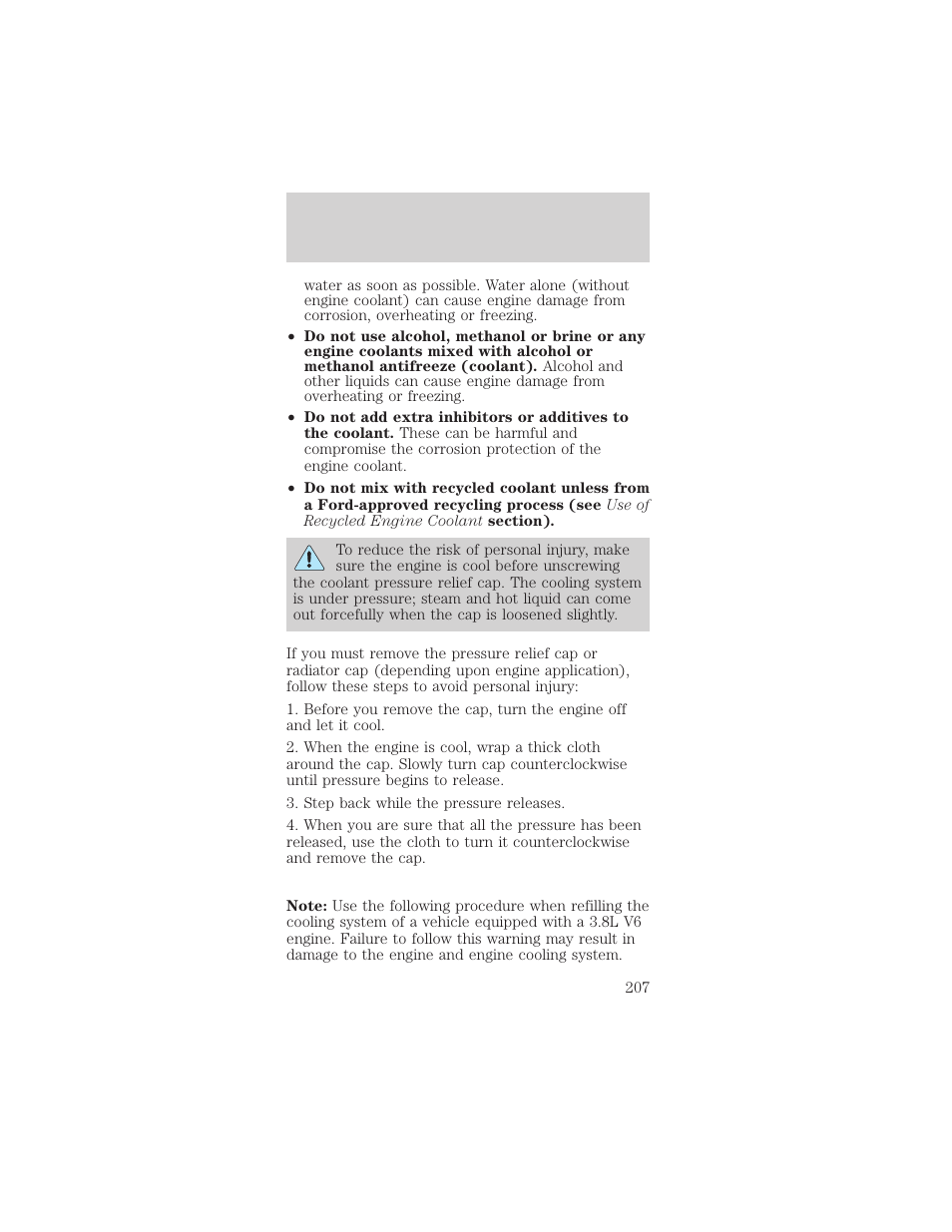 Maintenance and specifications | FORD 2002 Mustang v.2 User Manual | Page 207 / 256