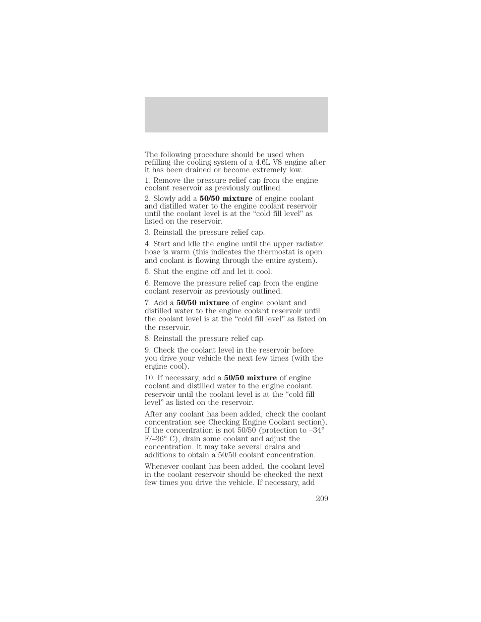 Maintenance and specifications | FORD 2002 Mustang v.2 User Manual | Page 209 / 256