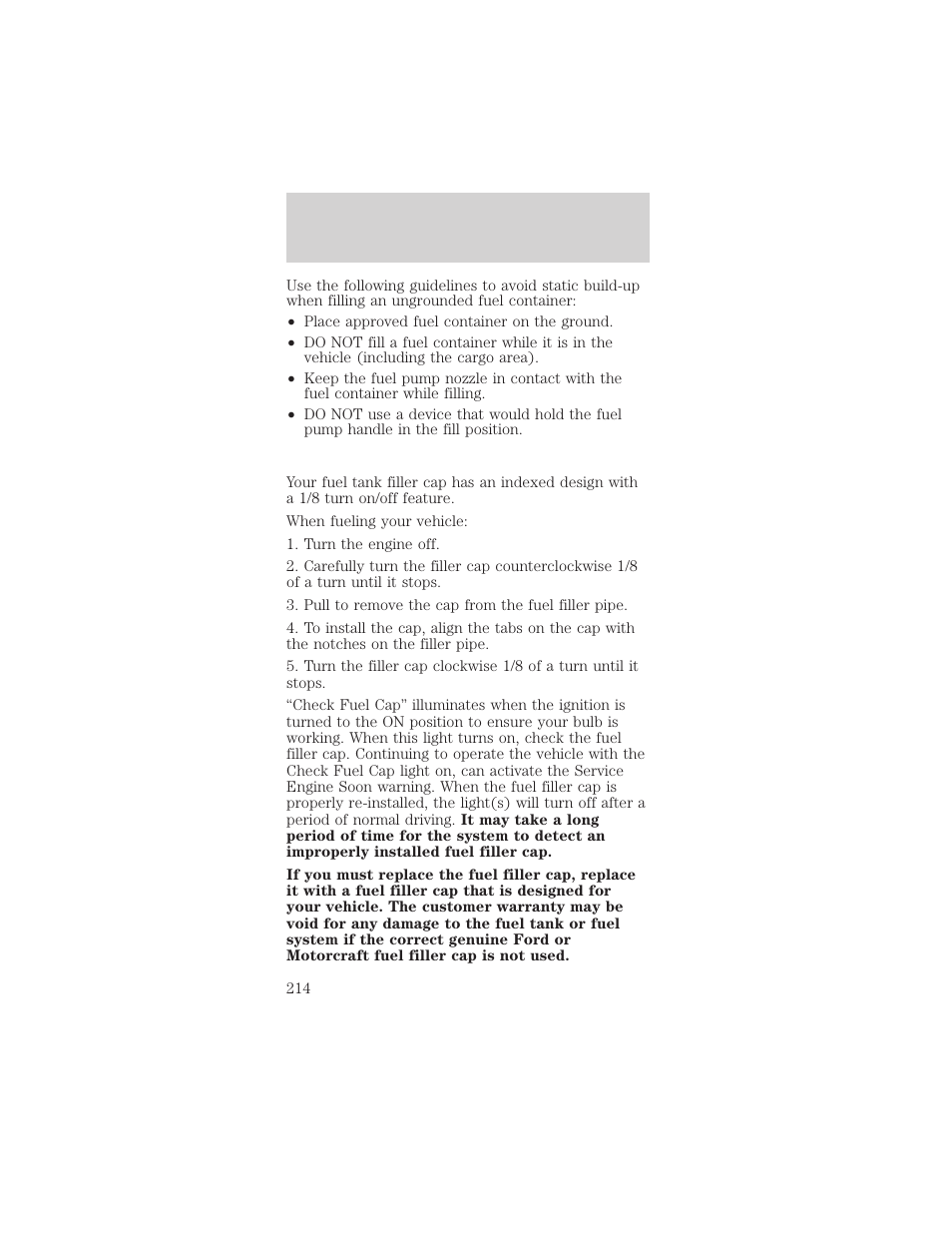 Maintenance and specifications | FORD 2002 Mustang v.2 User Manual | Page 214 / 256