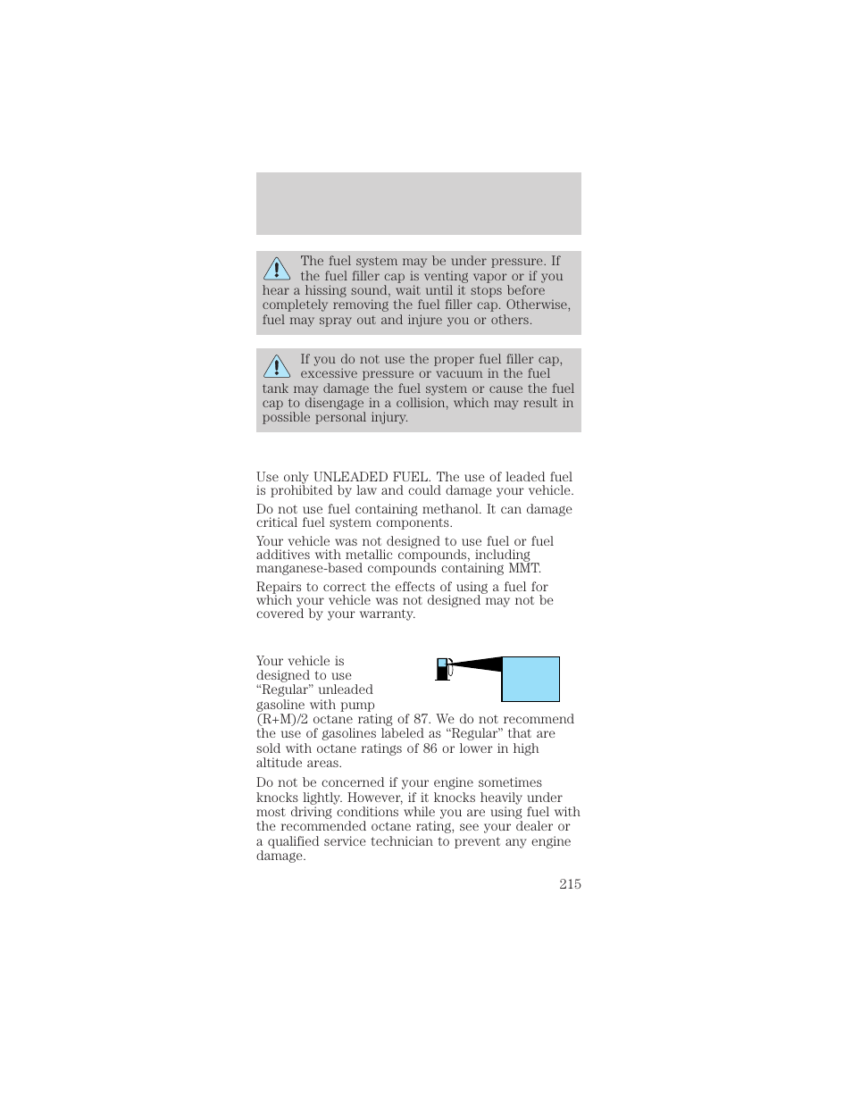 Maintenance and specifications | FORD 2002 Mustang v.2 User Manual | Page 215 / 256