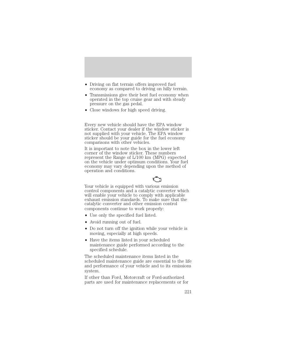 Maintenance and specifications | FORD 2002 Mustang v.2 User Manual | Page 221 / 256