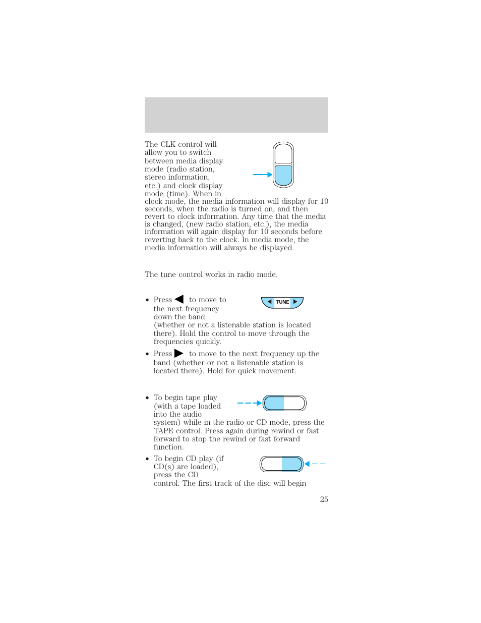 Entertainment systems | FORD 2002 Mustang v.2 User Manual | Page 25 / 256