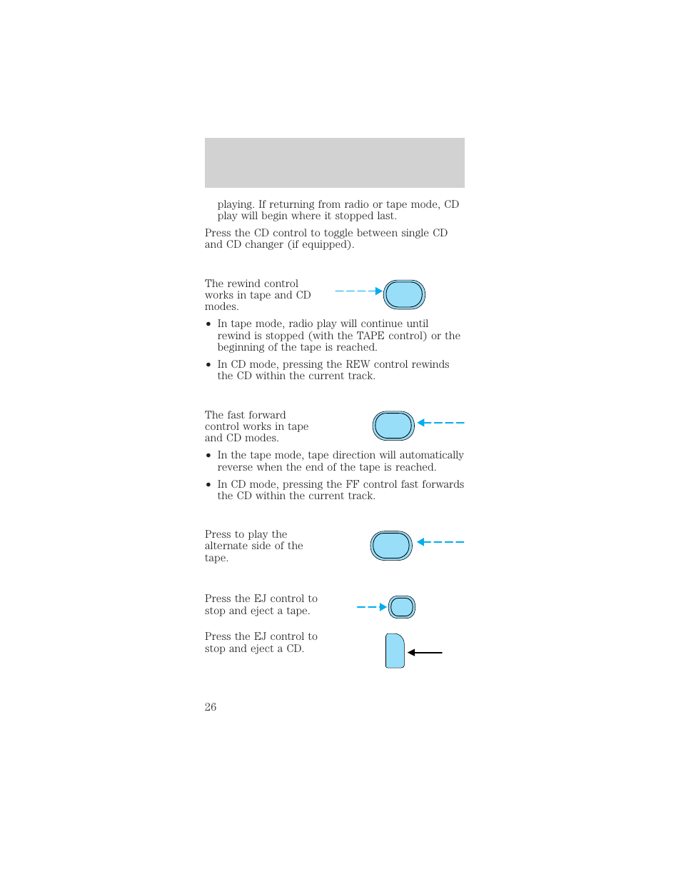 Entertainment systems | FORD 2002 Mustang v.2 User Manual | Page 26 / 256