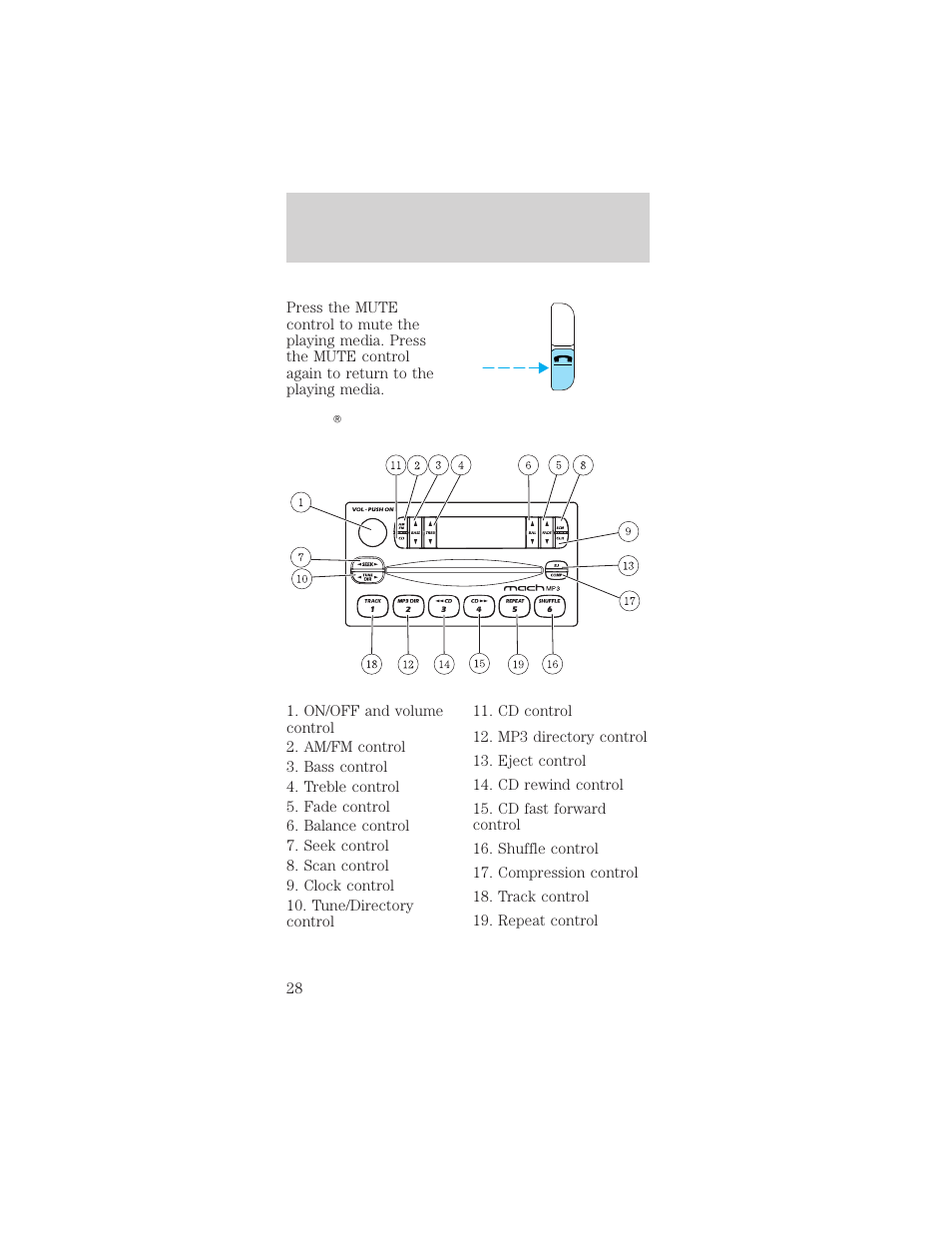 Entertainment systems | FORD 2002 Mustang v.2 User Manual | Page 28 / 256