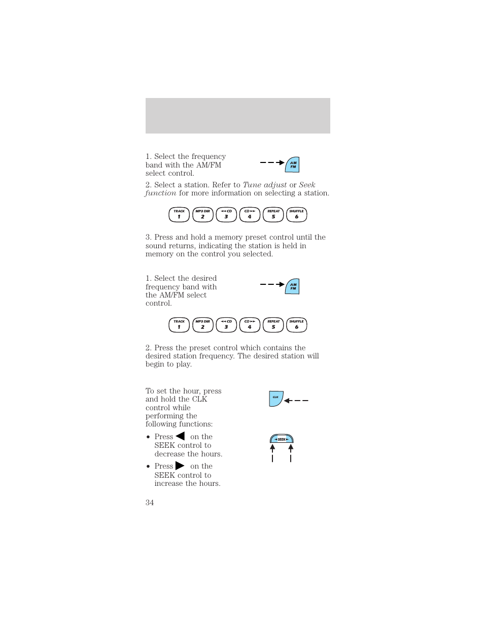 Entertainment systems | FORD 2002 Mustang v.2 User Manual | Page 34 / 256