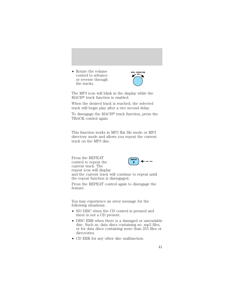 Entertainment systems | FORD 2002 Mustang v.2 User Manual | Page 41 / 256