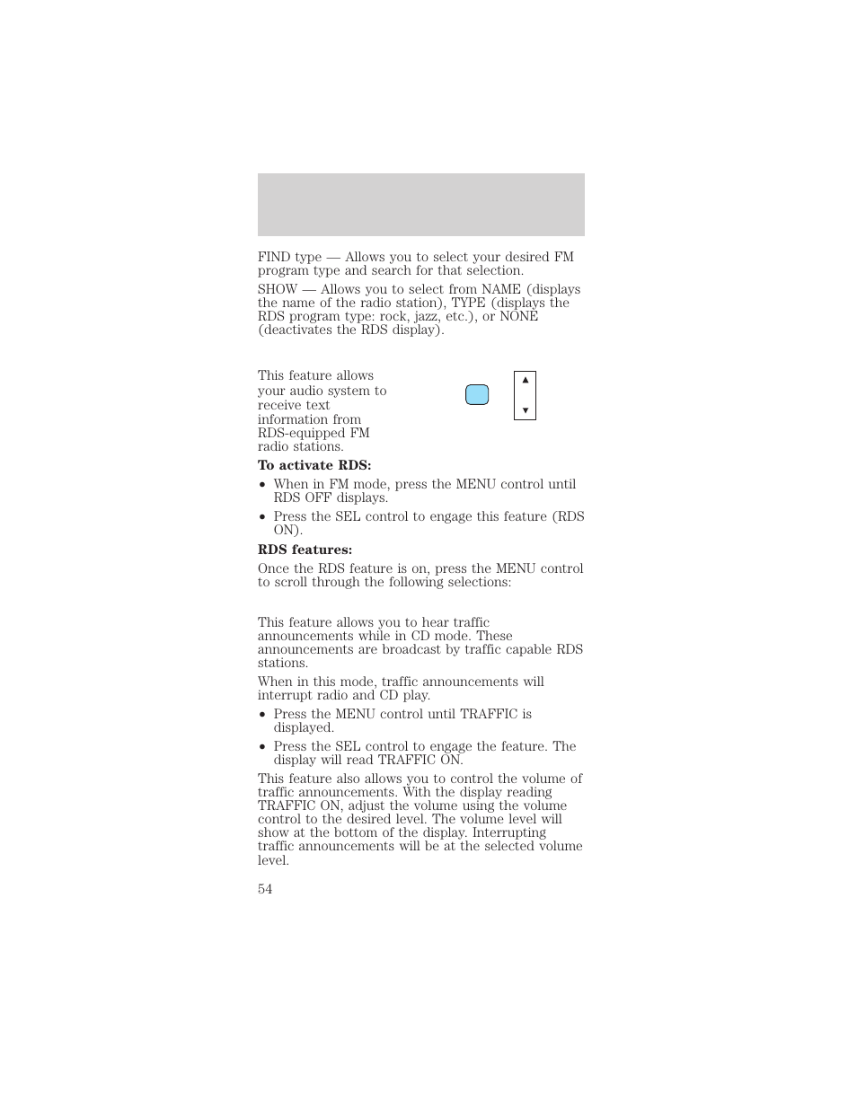 Entertainment systems | FORD 2002 Mustang v.2 User Manual | Page 54 / 256