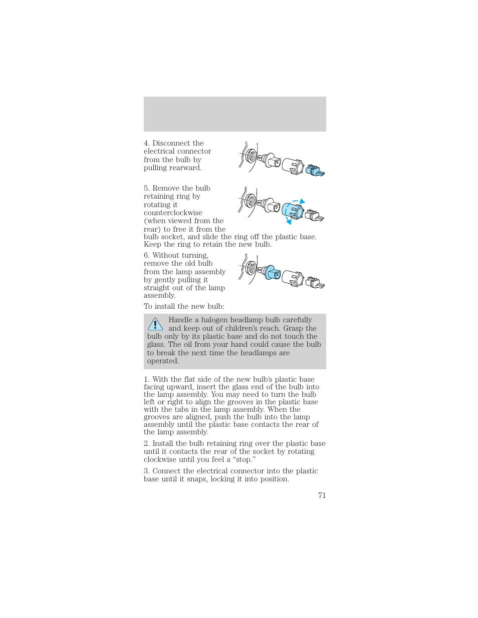 Lights | FORD 2002 Mustang v.2 User Manual | Page 71 / 256