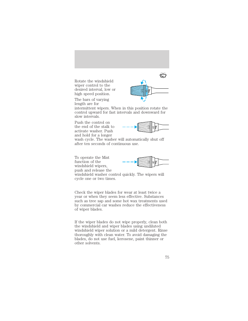 Driver controls | FORD 2002 Mustang v.2 User Manual | Page 75 / 256