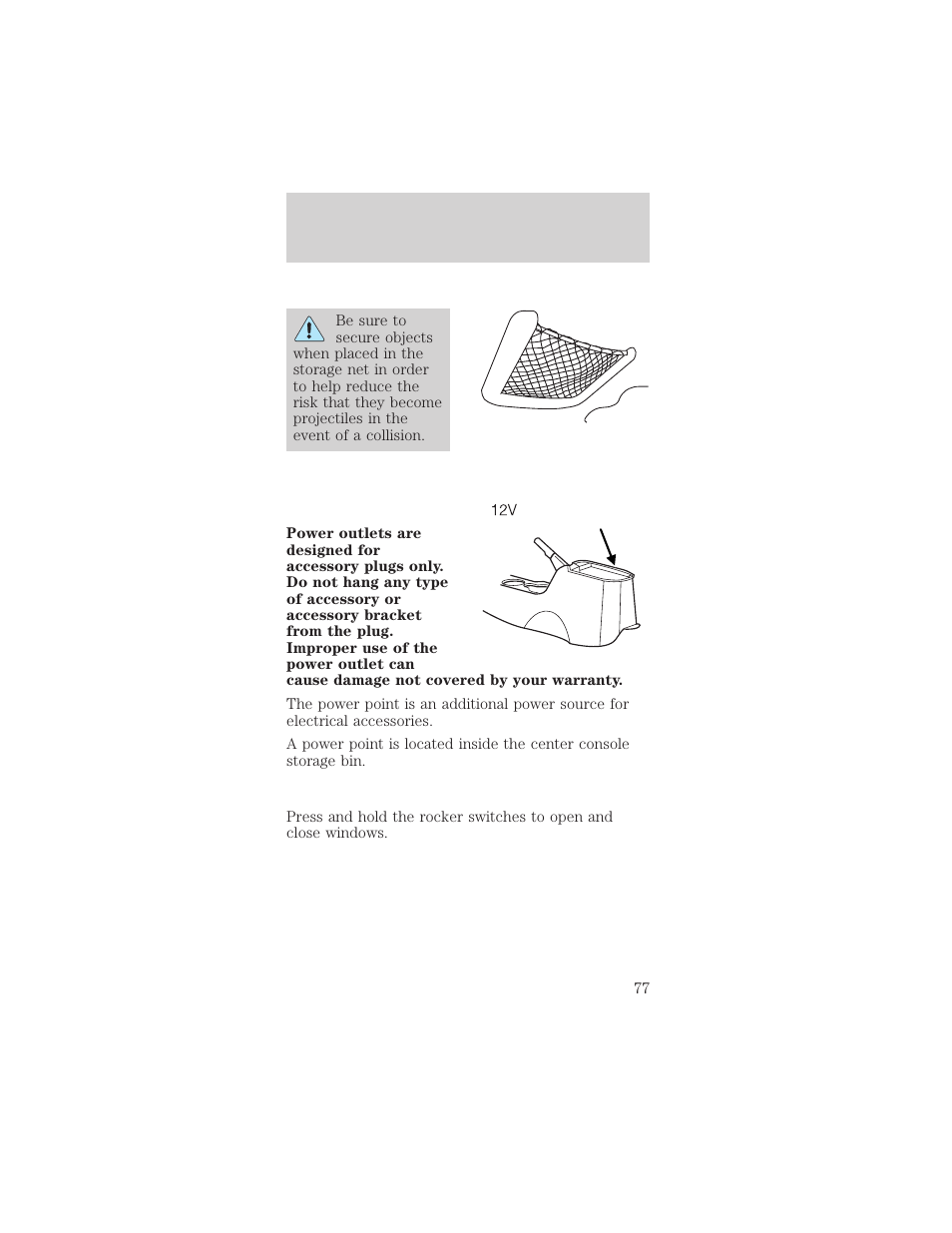 Driver controls | FORD 2002 Mustang v.2 User Manual | Page 77 / 256