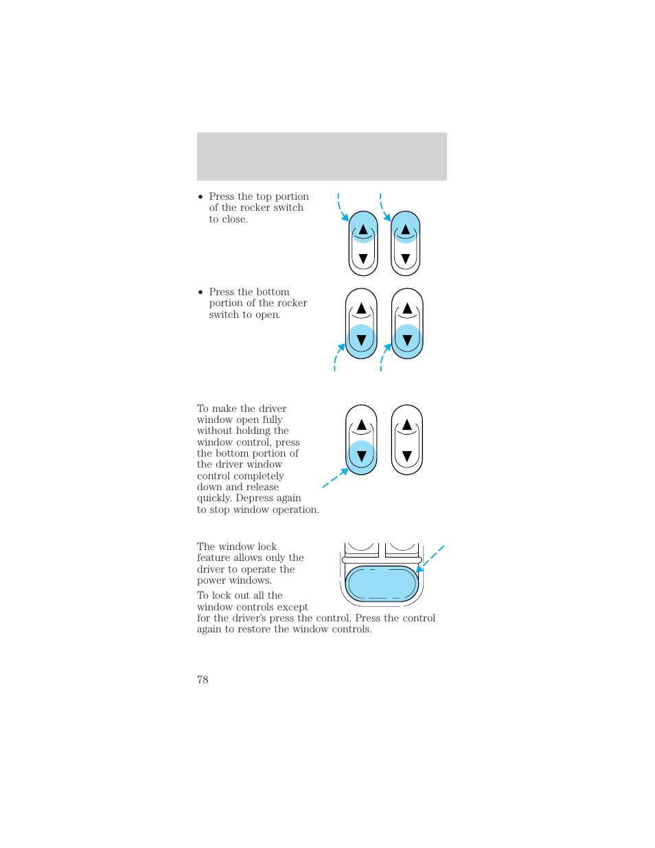 Driver controls | FORD 2002 Mustang v.2 User Manual | Page 78 / 256