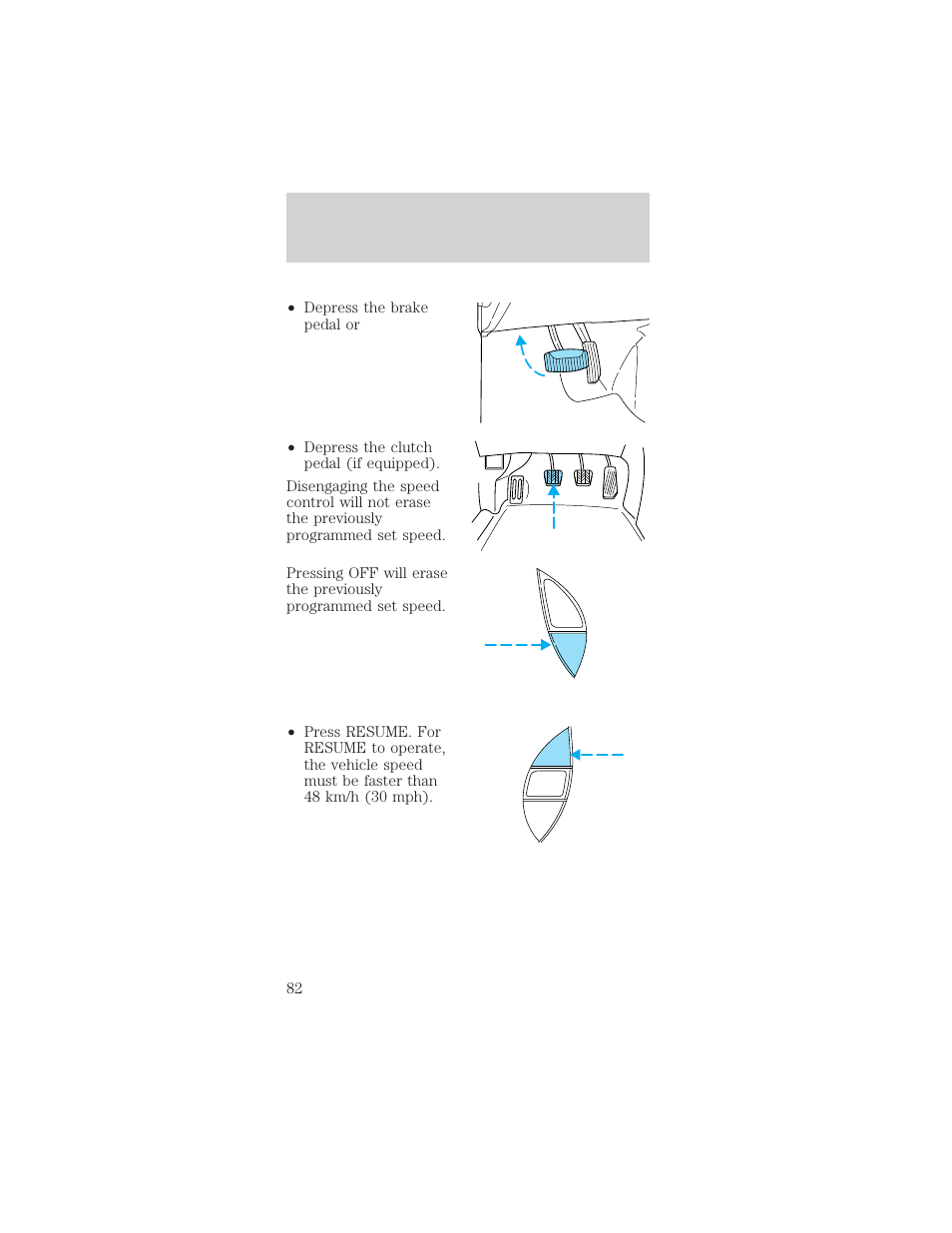 Driver controls | FORD 2002 Mustang v.2 User Manual | Page 82 / 256