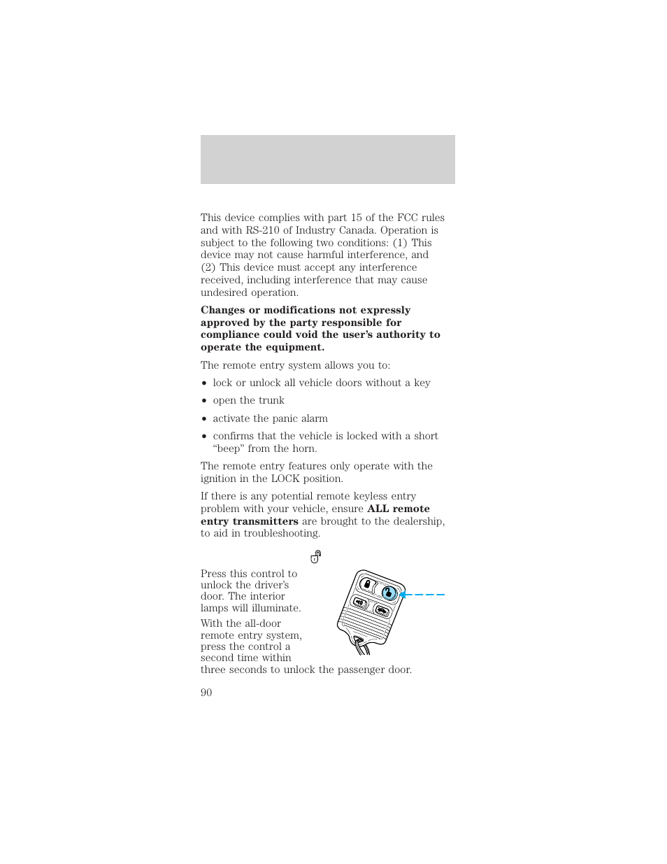 Locks and security | FORD 2002 Mustang v.2 User Manual | Page 90 / 256