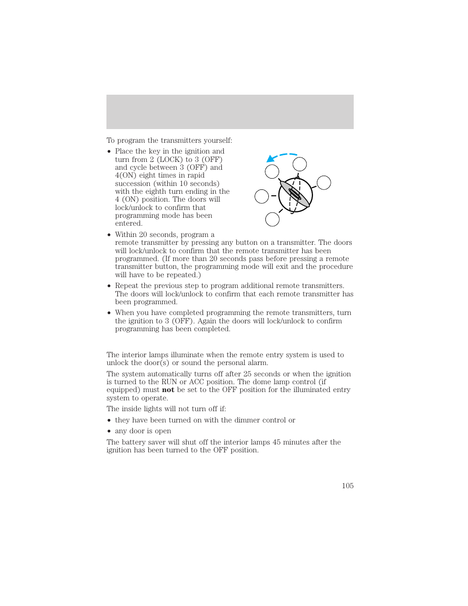 Locks and security | FORD 2002 Ranger v.1 User Manual | Page 105 / 288