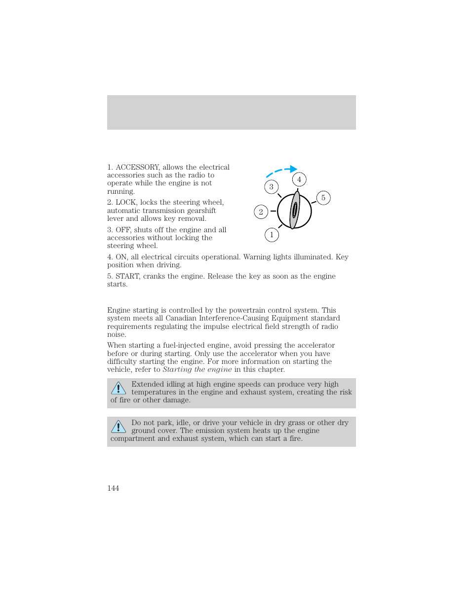 Driving | FORD 2002 Ranger v.1 User Manual | Page 144 / 288