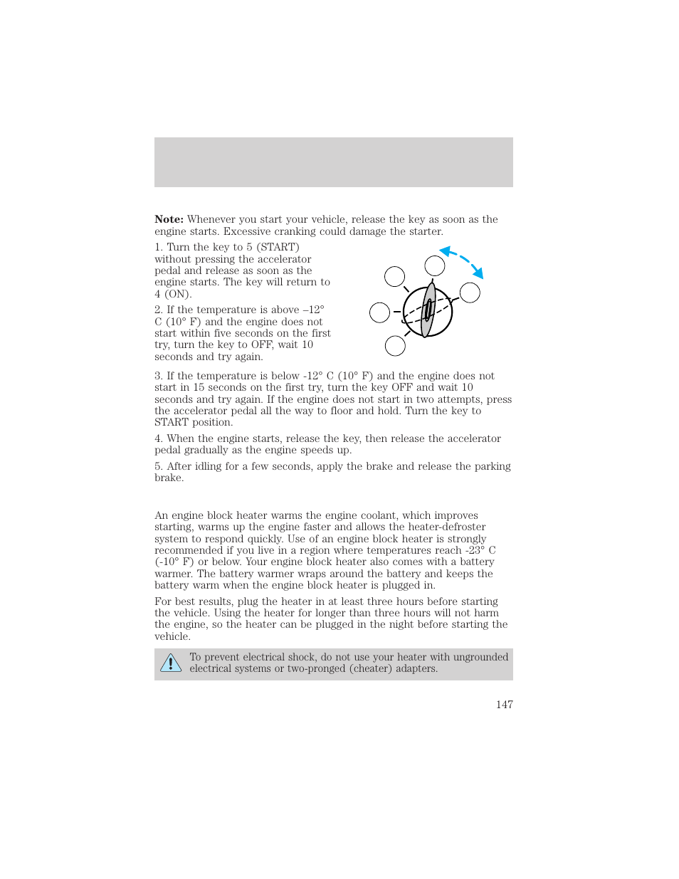 Driving | FORD 2002 Ranger v.1 User Manual | Page 147 / 288