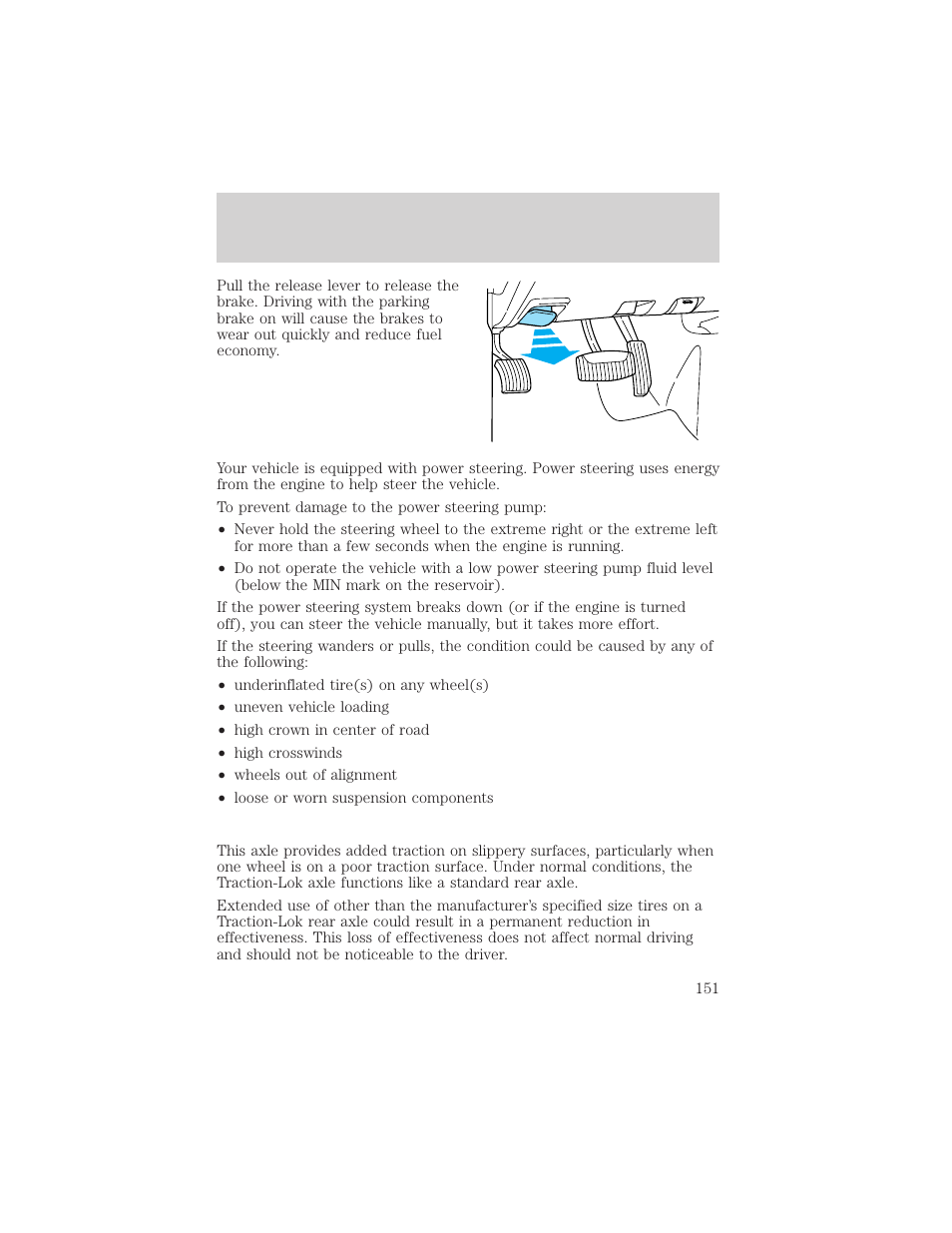 Driving | FORD 2002 Ranger v.1 User Manual | Page 151 / 288