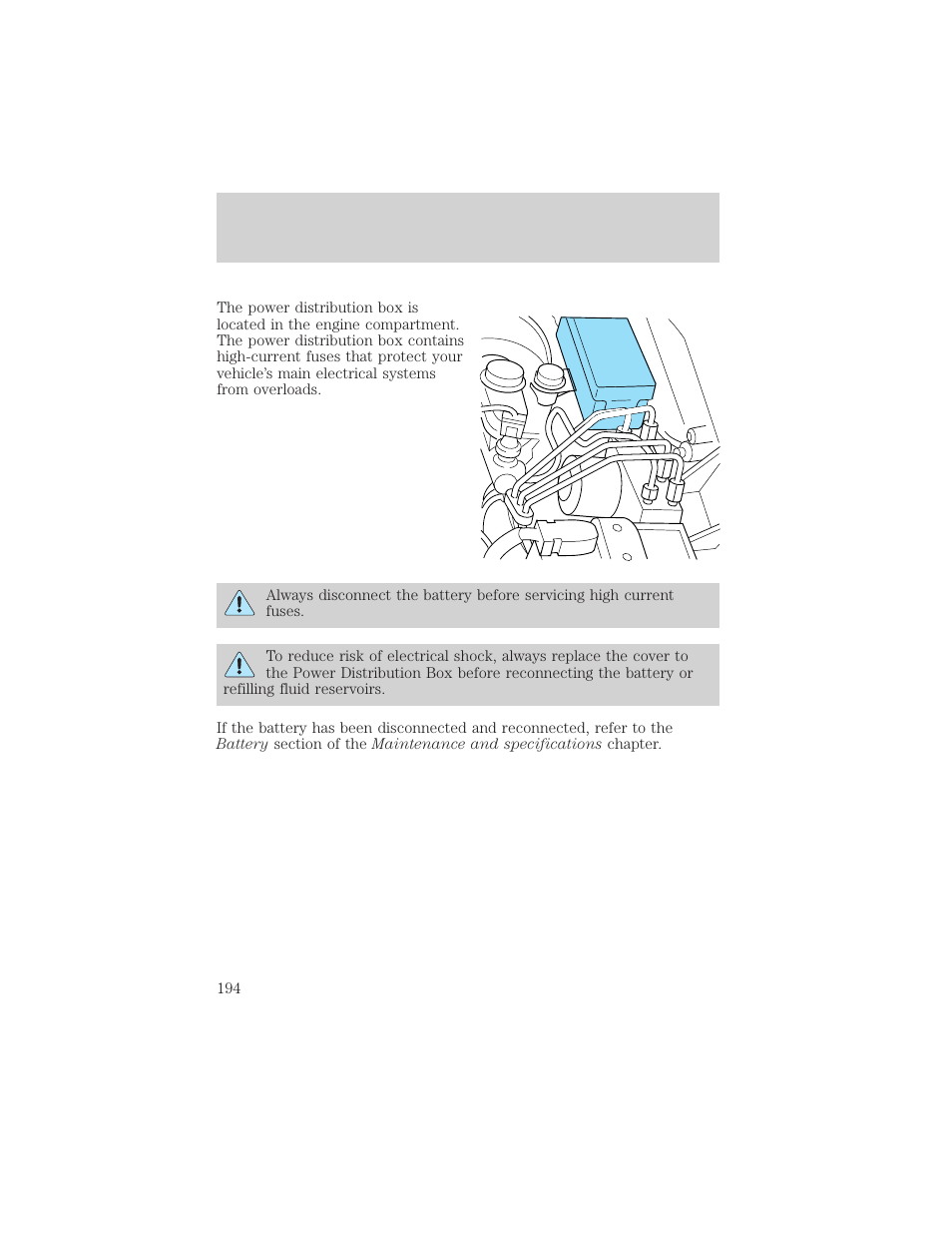 Roadside emergencies | FORD 2002 Ranger v.1 User Manual | Page 194 / 288