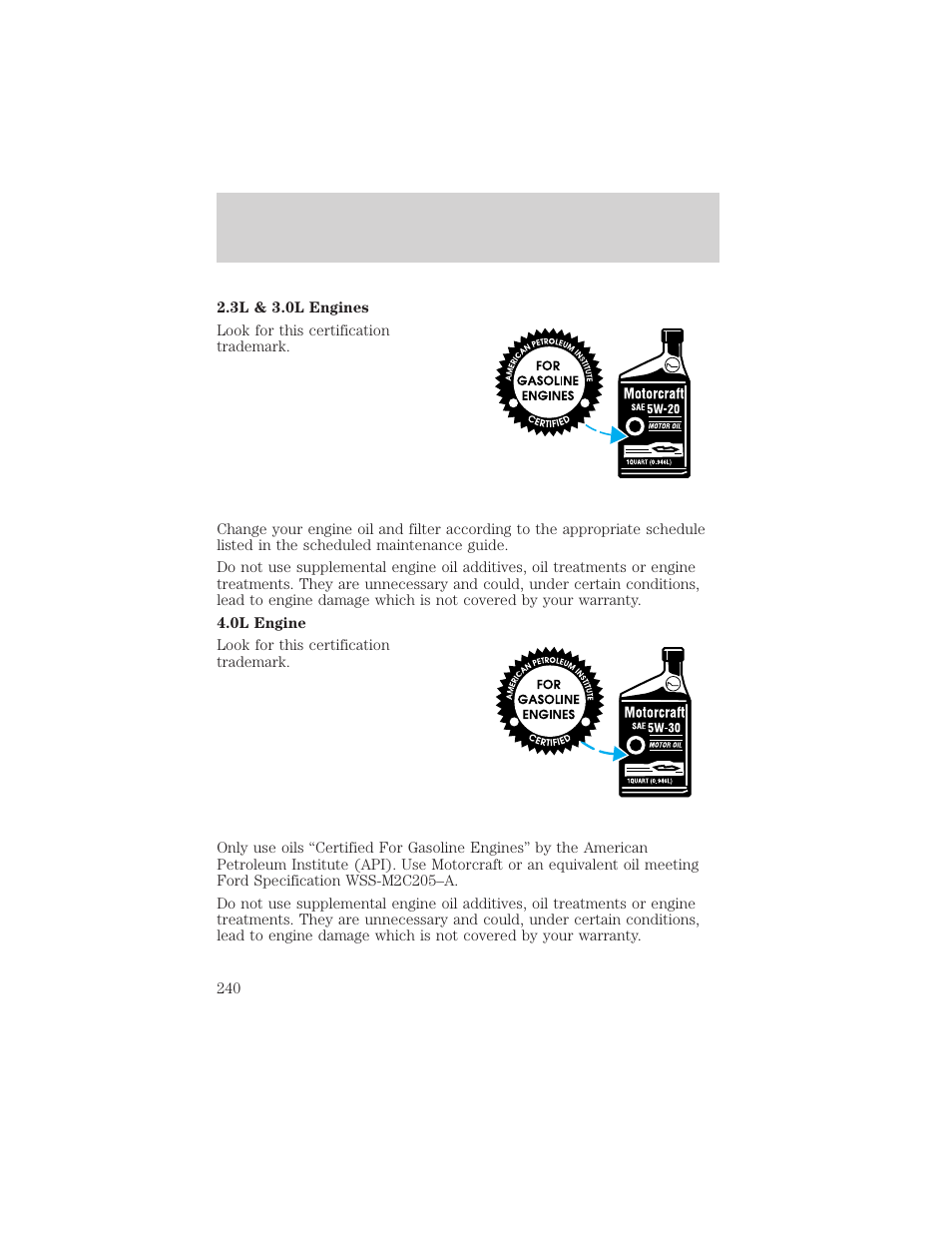 Maintenance and specifications | FORD 2002 Ranger v.1 User Manual | Page 240 / 288