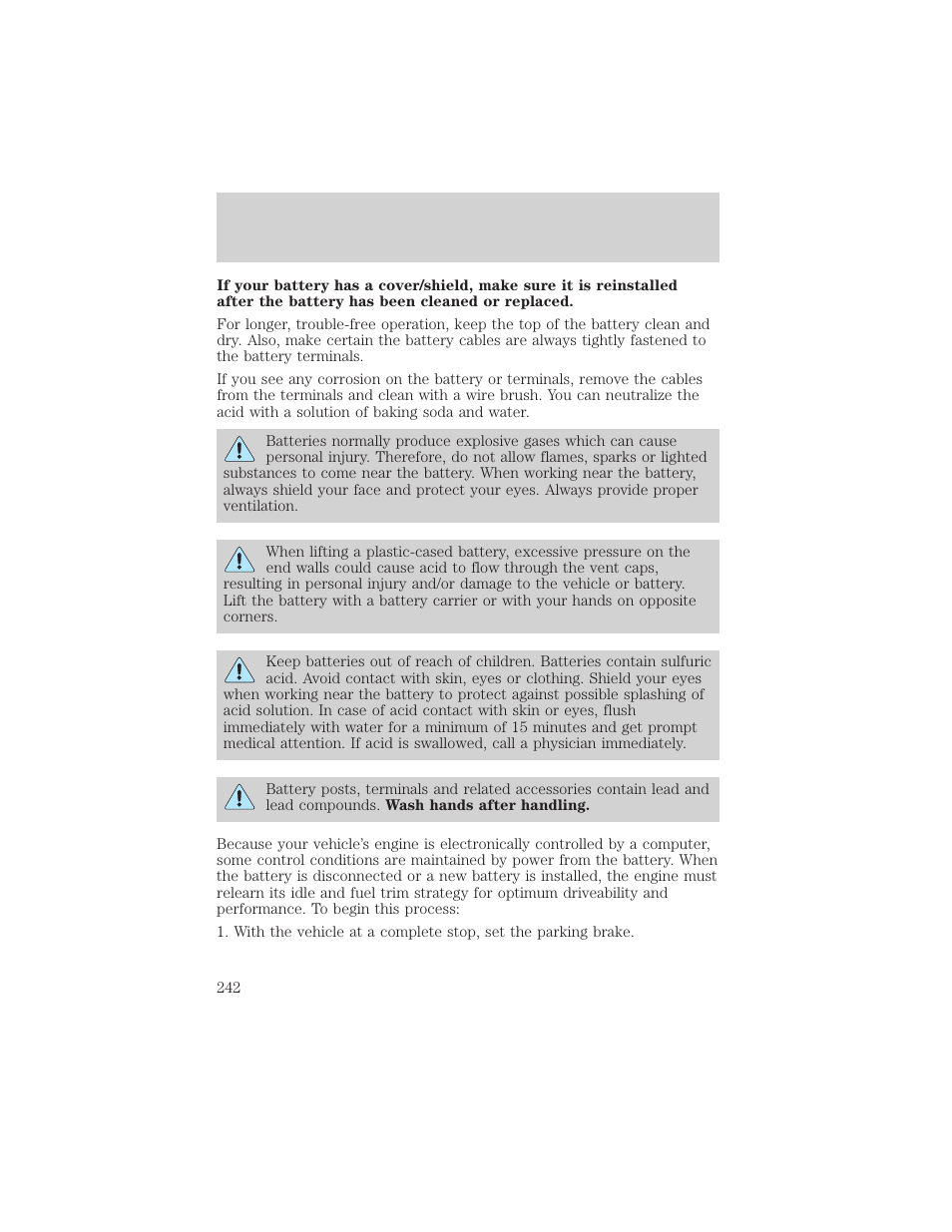 Maintenance and specifications | FORD 2002 Ranger v.1 User Manual | Page 242 / 288