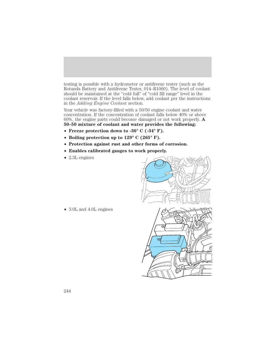 Maintenance and specifications | FORD 2002 Ranger v.1 User Manual | Page 244 / 288