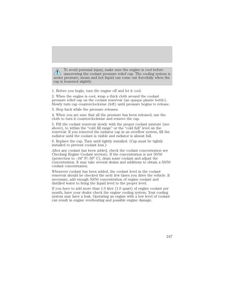 Maintenance and specifications | FORD 2002 Ranger v.1 User Manual | Page 247 / 288