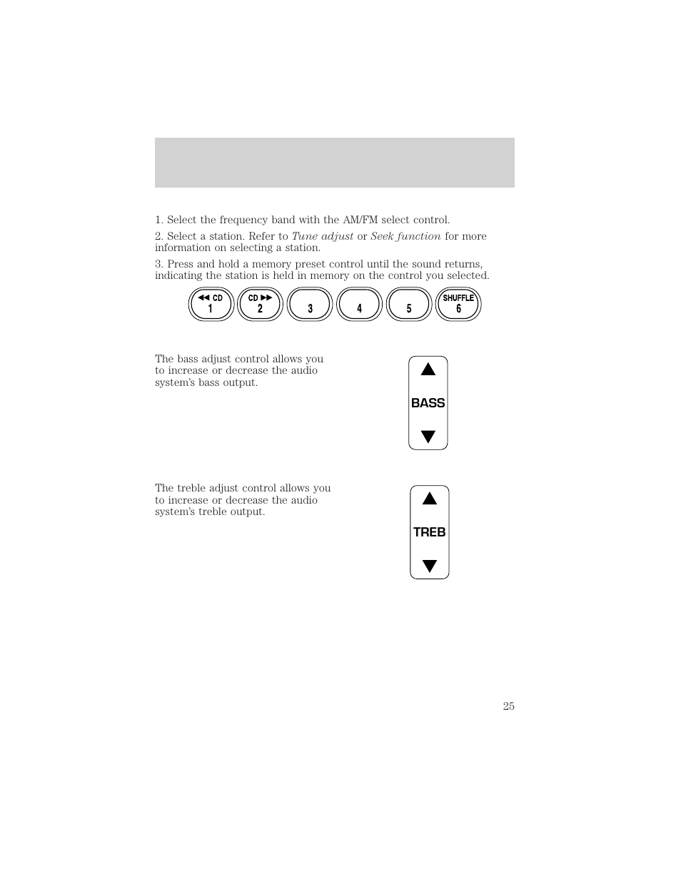 Entertainment systems | FORD 2002 Ranger v.1 User Manual | Page 25 / 288