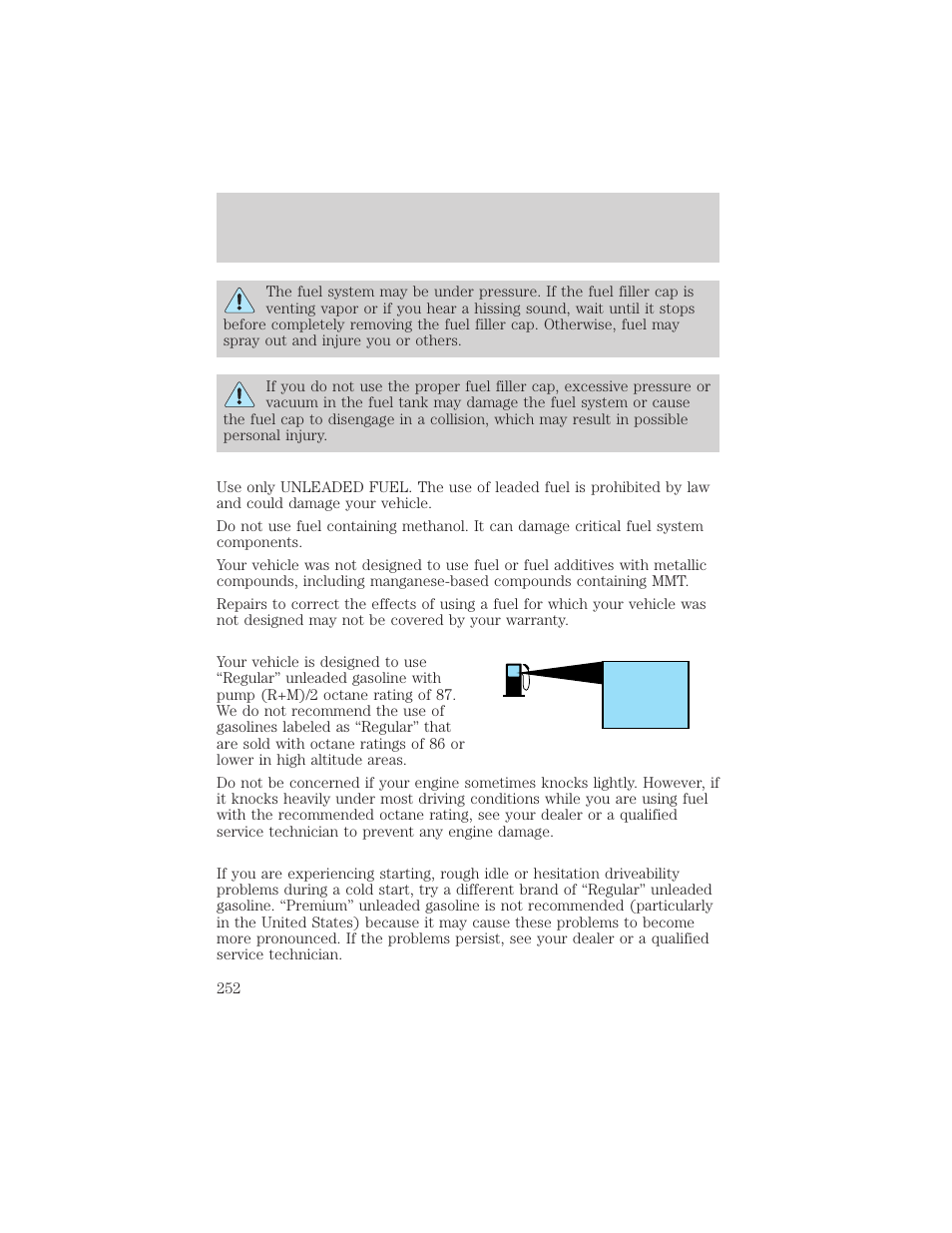 FORD 2002 Ranger v.1 User Manual | Page 252 / 288