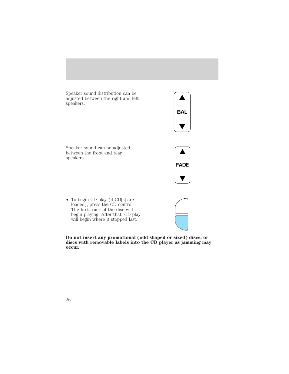 Cd entertainment systems | FORD 2002 Ranger v.1 User Manual | Page 26 / 288