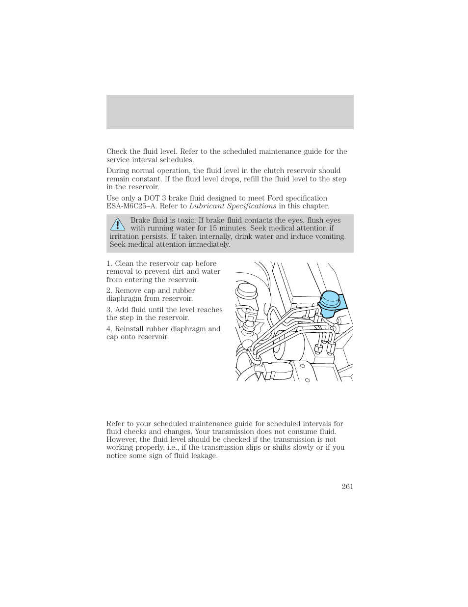 Maintenance and specifications | FORD 2002 Ranger v.1 User Manual | Page 261 / 288