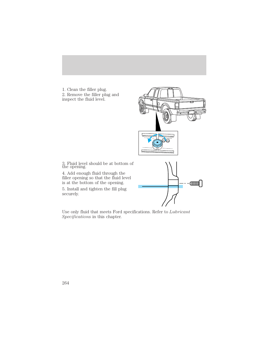 Maintenance and specifications | FORD 2002 Ranger v.1 User Manual | Page 264 / 288