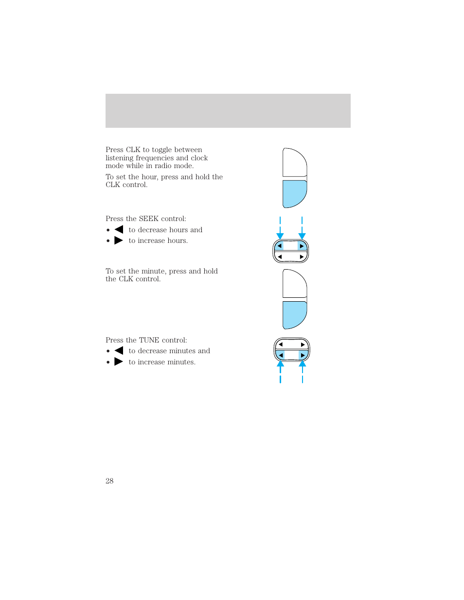 Entertainment systems, Scn clk | FORD 2002 Ranger v.1 User Manual | Page 28 / 288
