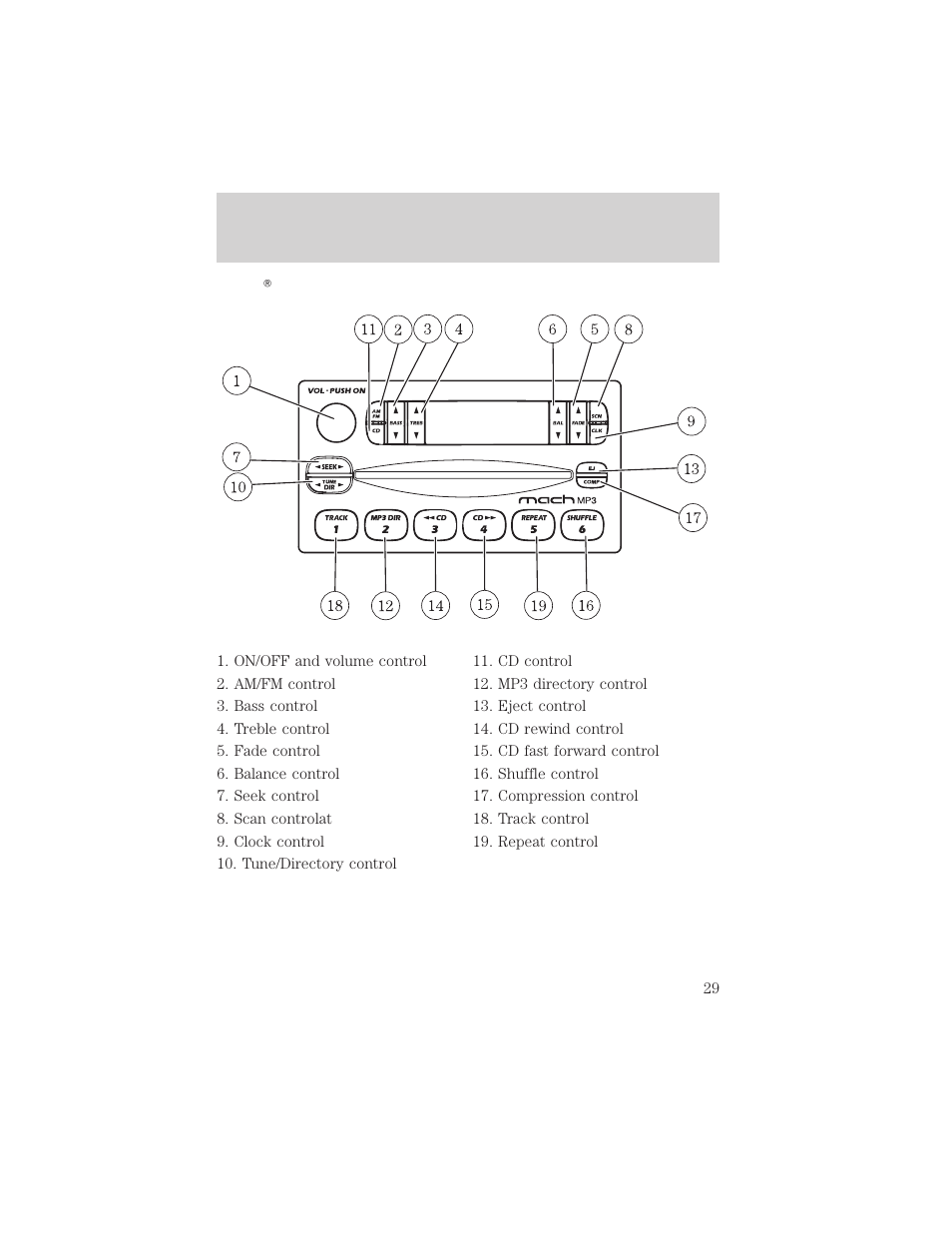 Entertainment systems | FORD 2002 Ranger v.1 User Manual | Page 29 / 288