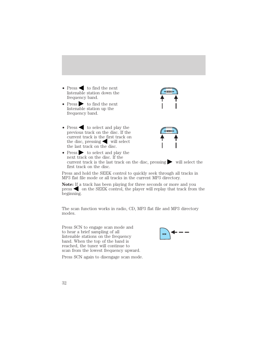 Entertainment systems | FORD 2002 Ranger v.1 User Manual | Page 32 / 288