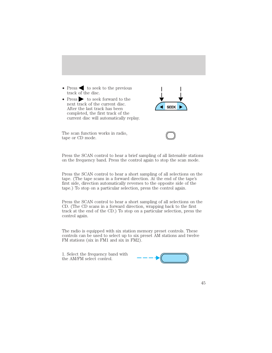 Entertainment systems | FORD 2002 Ranger v.1 User Manual | Page 45 / 288