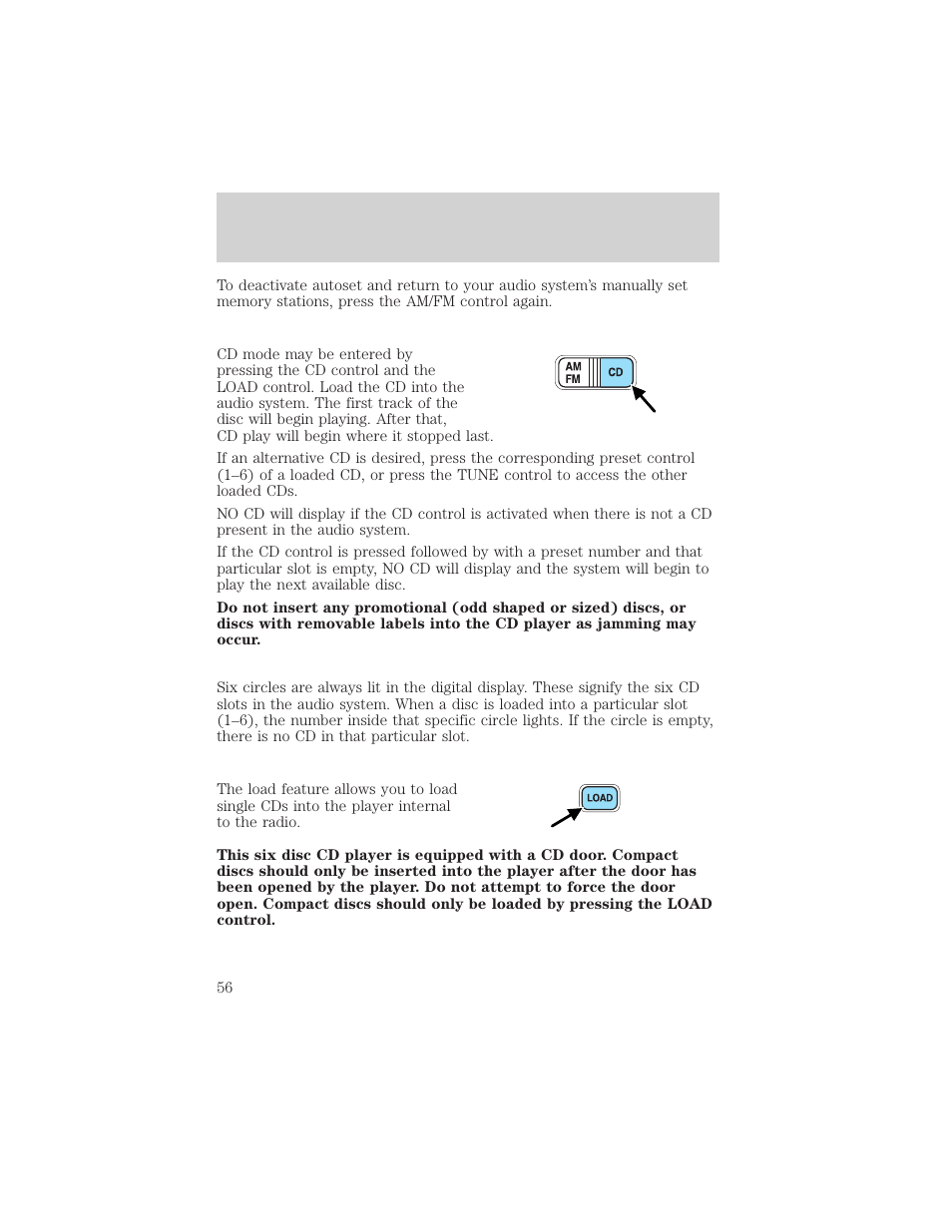 Entertainment systems | FORD 2002 Ranger v.1 User Manual | Page 56 / 288