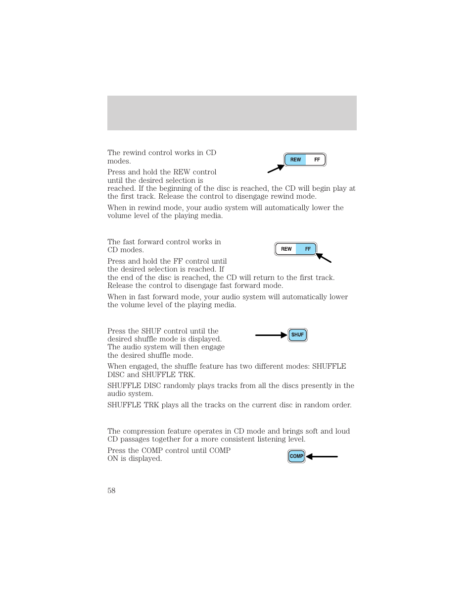 Entertainment systems | FORD 2002 Ranger v.1 User Manual | Page 58 / 288