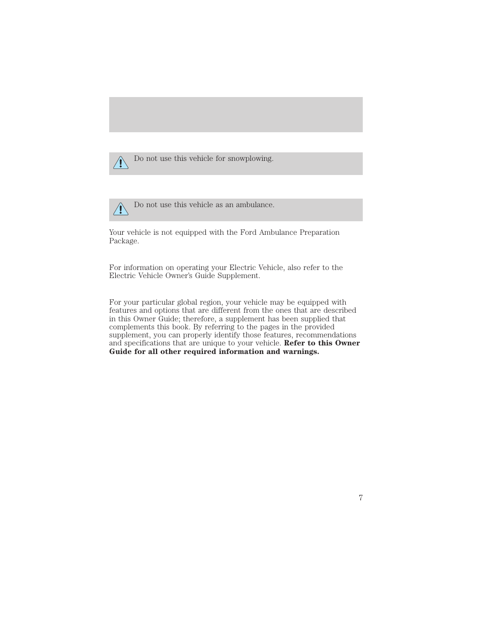 Introduction | FORD 2002 Ranger v.1 User Manual | Page 7 / 288