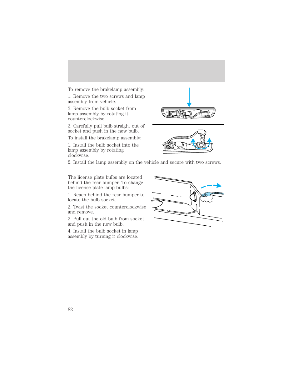 Lights | FORD 2002 Ranger v.1 User Manual | Page 82 / 288