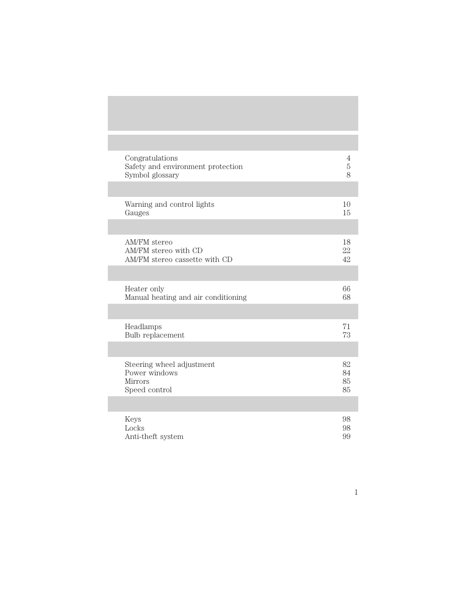 FORD 2002 Ranger v.2 User Manual | 288 pages